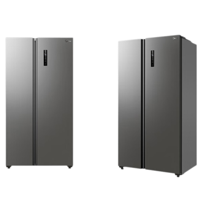 [官方正品]美的电冰箱对开门607升变频一级双开门家用智能节能无霜净味超薄BCD-607WKPZM(E) 以旧换新