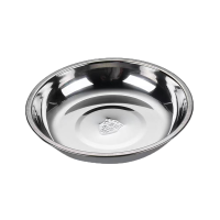 琅柯304不锈钢圆盘菜碟 08厚 24cm