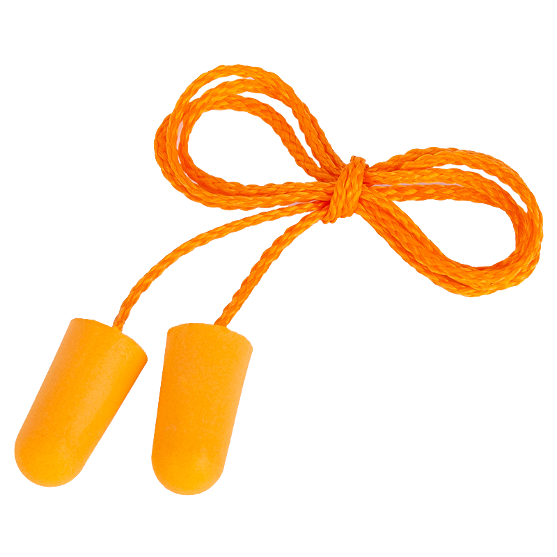 得力 子弹型PU耳塞 黄色 耳塞 带线 34dB DL523002 10副 单位/包