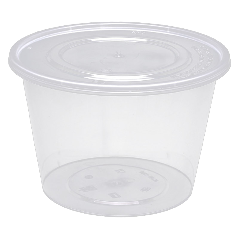 优彩嘉 一次性餐盒 圆碗透明 1750ML*200套 CH-08 箱