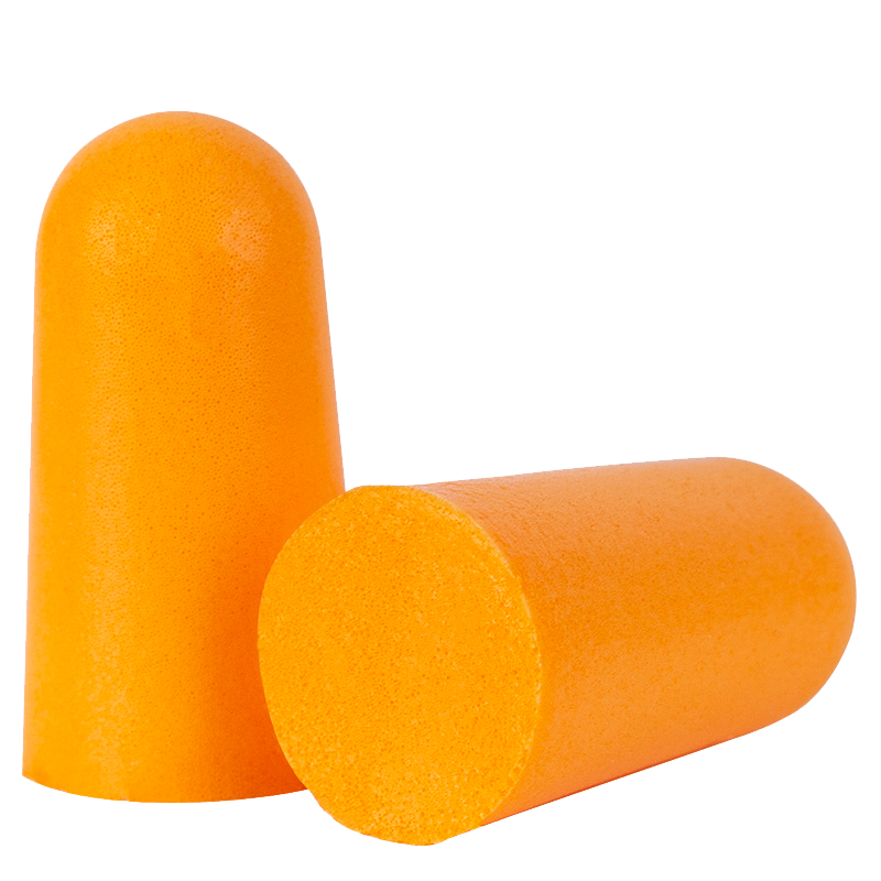 得力 子弹型PU耳塞 不带线 34db DL523001 黄色 10副/包 (10包装)