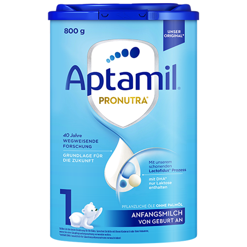 Aptamil德国原装进口爱他美经典版1段0-6个月婴幼儿配方奶粉800g