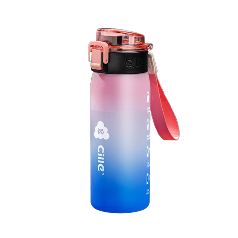 希乐塑料杯500ml大容量户外便携防摔糖粉XL-2463-PQ