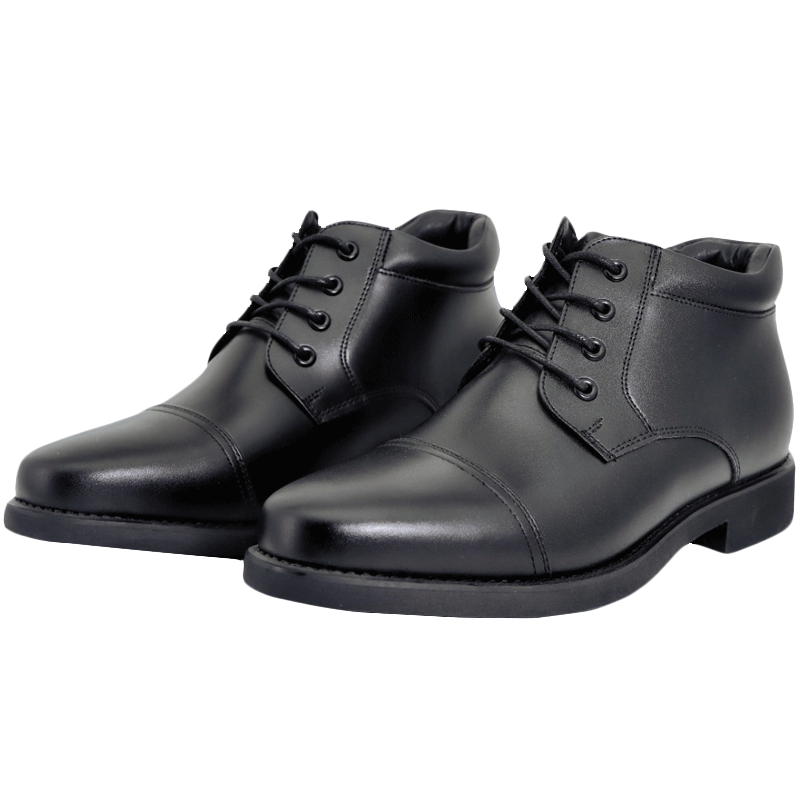 佳腾 棉皮鞋 皮鞋 防寒 保暖 平底 羊毛一体 棉鞋