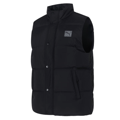 彪马(PUMA)羽绒马甲男装新款运动服上衣休闲保暖背心外套635755-01 ZP
