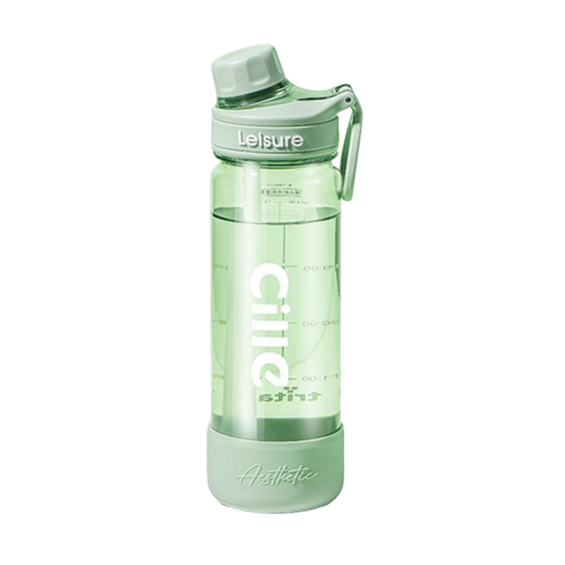 希乐塑料杯780ml大容量便携耐高温薄荷绿XL-2519-780