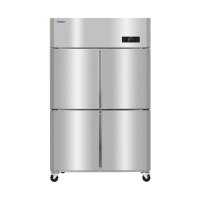 海尔(Haier)商用厨房冰箱2门冷藏2门冷冻全铜全钢四门四开门大容量酒店饭店餐厅食堂保鲜不锈钢SL-1020C2D2S
