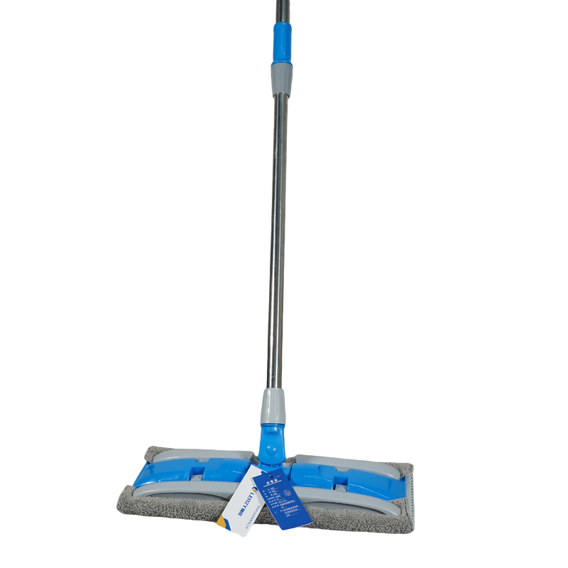 韧知 拖把 伸缩杆免手洗平板拖 夹布拖把+三块布+刮刀 把