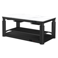 焱魔方S13轻移动取暖桌1.3米带电磁炉电暖茶几多功能电暖炉电动升降取暖茶几客厅电烤火炉子家用电暖桌电烤火桌子长方形电炉