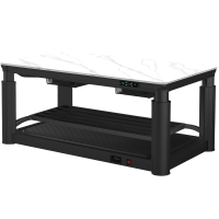 焱魔方S13轻移动取暖桌1.3米无炉电暖炉客厅电烤桌电动升降取暖茶几取暖桌烤火炉取暖器家用电暖桌电烤火桌子长方形电炉茶几