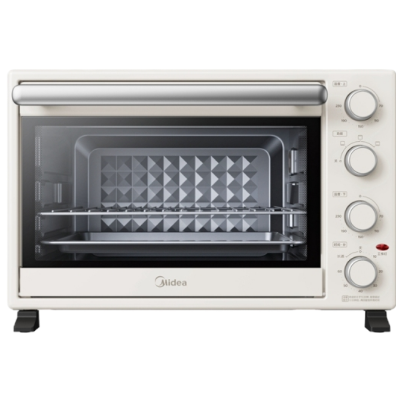 美的(Midea)家用多功能电烤箱PT3540 机械式操作 独立控温 三种烘烤模式 烘焙蛋糕 35L大容量
