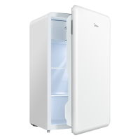 美的(Midea)家用电冰箱 93升单门一级低音复古白色小冰箱单温冷藏租房家用宿舍办公室可放美妆BC-93MF