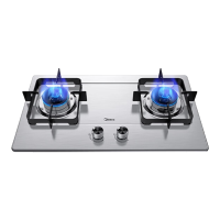 美的燃气灶天然气 双灶具JZT-Q315-M 家用5.2kW猛火灶台嵌两用不锈钢灶
