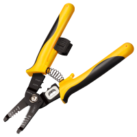 得力(deli)多功能轻便电工剥线钳端子钳电子电工手动工具7寸 DL383207 单位/把