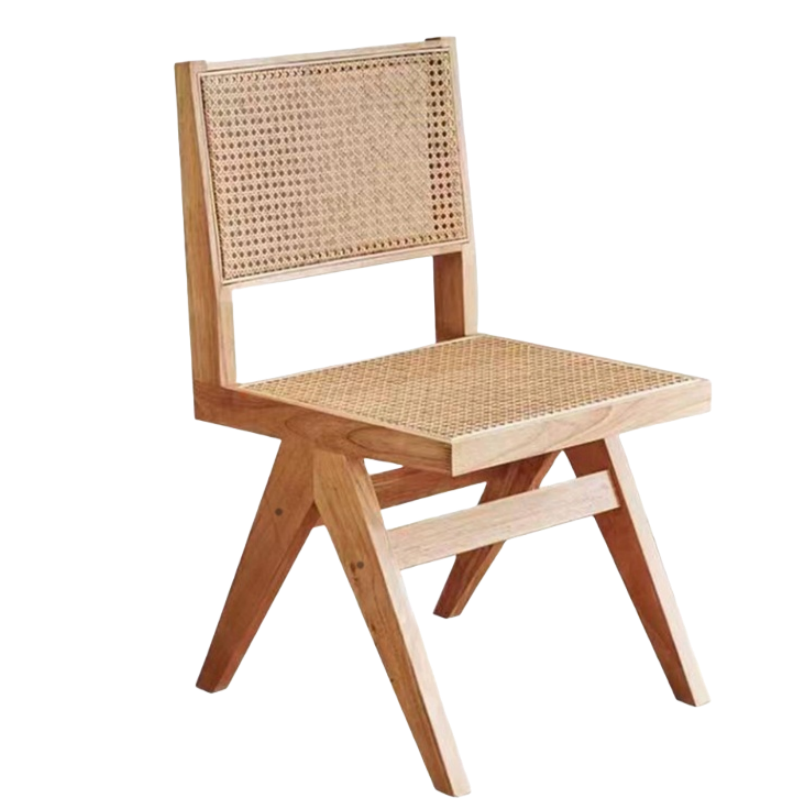 伊洛源 实木藤编椅
