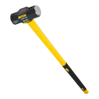 得力(deli) 纤维柄石工锤 八角锤4磅榔头 大铁锤 钉锤 木工手锤 DL447004 单位/把