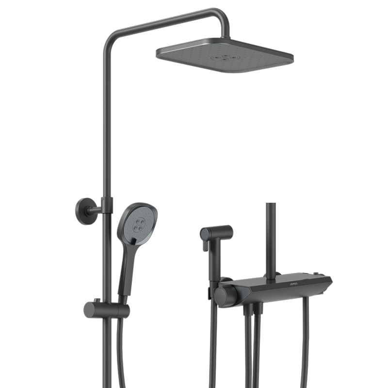 九牧(JOMOO)恒温淋浴花洒套装自动大顶喷带喷枪置物浴室花洒全套26168