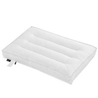 伊伊爱 全棉优雅荞麦枕单人枕芯白色