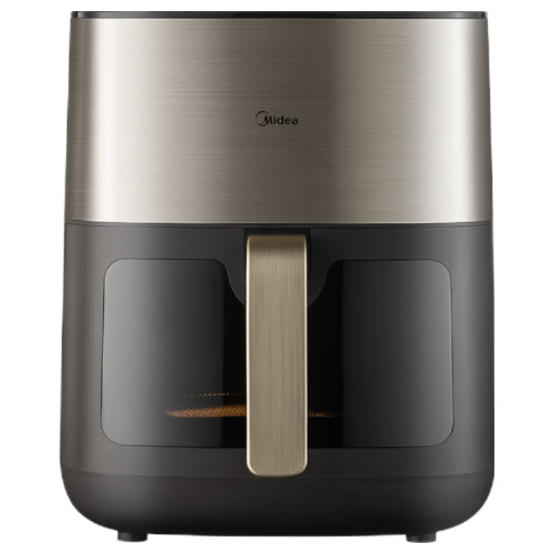 美的(Midea)空气炸锅炎烤上下双热源 蒸烤一体家用实用大容量6.5L 可视大视窗智能电子触控金属内腔 KZC6502