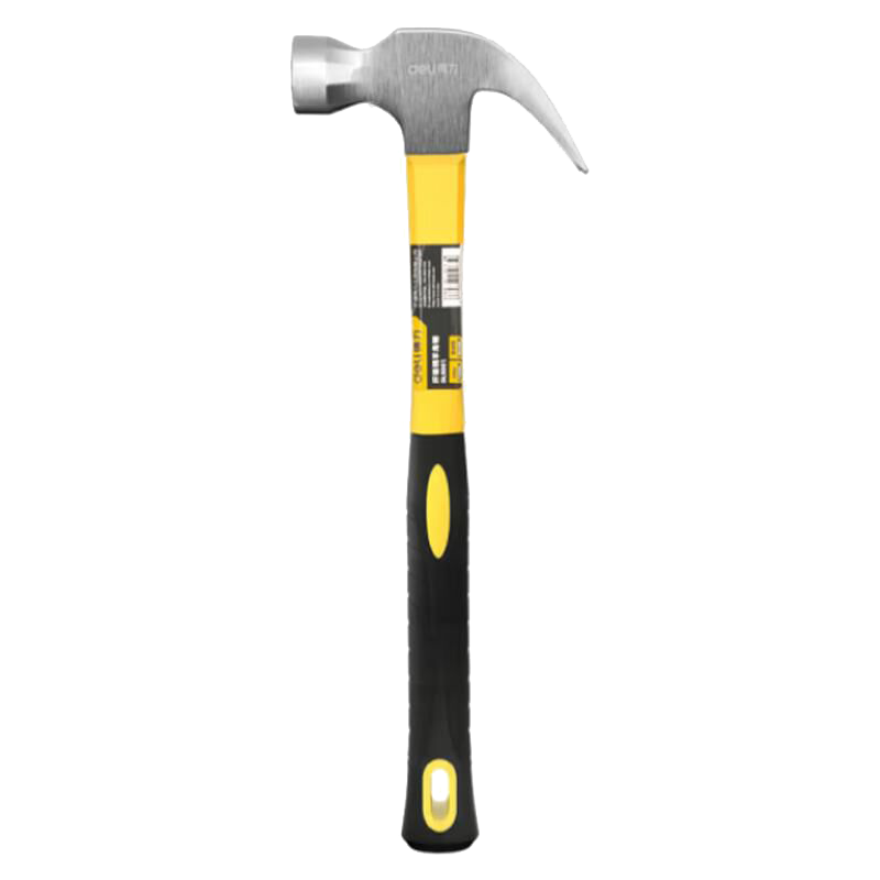 得力(deli)纤维柄羊角锤铁锤子多用起钉锤铁榔头8oz DL5001 单位/把