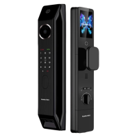 凯迪仕P30ProMax双摄人脸猫眼指纹密码锁智能门锁家用监控电子锁