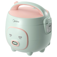美的(Midea)电饭煲 可拆洗内盖 黑晶不粘内胆1.6L迷你小电饭锅智能 MB-FB16M161