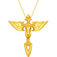 周大福马年生肖本命年权杖飞马足金黄金(大版)吊坠计价女(工费920元)EOF2047