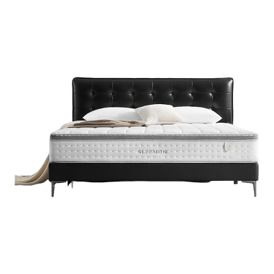 喜临门 -拂晓 双人真皮小尺寸法式复古风主卧室头层牛皮 小户型齐边皮床