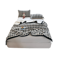 伊伊爱 黑白云锦绒复合多功能毛毯休闲盖毯