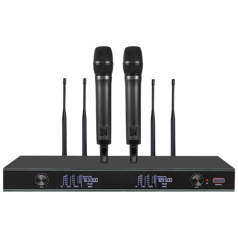 HTDZ HT-98A 真分集无线手持话筒(一拖二)