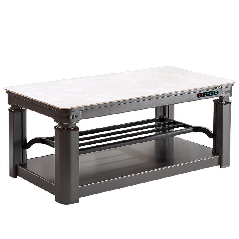 焱魔方N7取暖桌轻移动三升降电暖桌1.2米无炉电烤火桌子多功能电暖炉家用电烤火炉桌子取暖茶几长方形烤火茶几语音控制电炉子