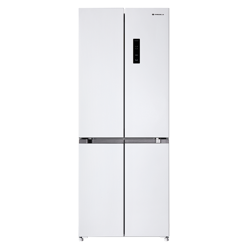 上菱439升十字对开四开门全空间净味大容量家用电冰箱 60cm超薄平嵌底部前置散热BQE439PWFL(岩白)