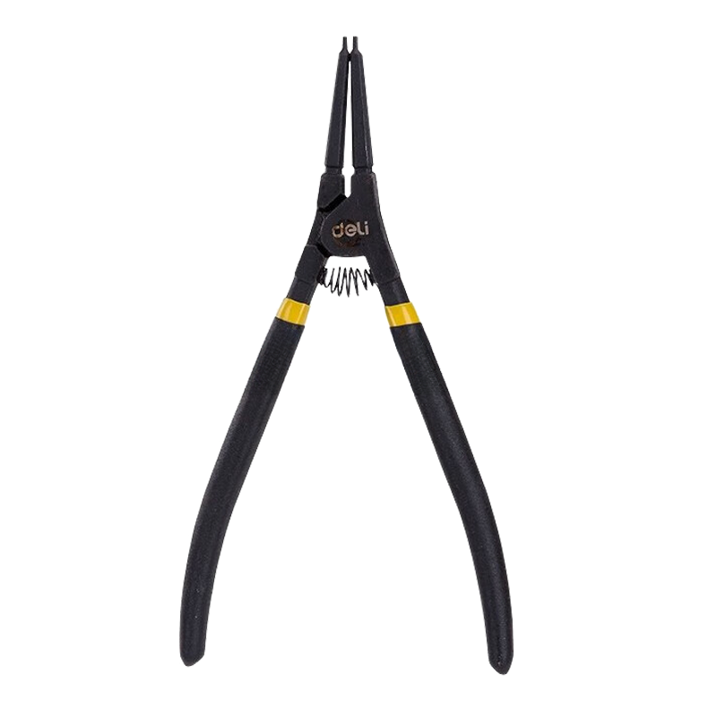 得力(deli)德式挡圈卡簧钳弯直内外多用卡环钳子德式外直卡簧钳13寸 DL21222 单位/把
