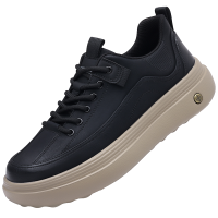 迪罗尼卡男鞋2025秋季新款贴皮板鞋百搭复古休闲鞋青年时尚软底皮鞋