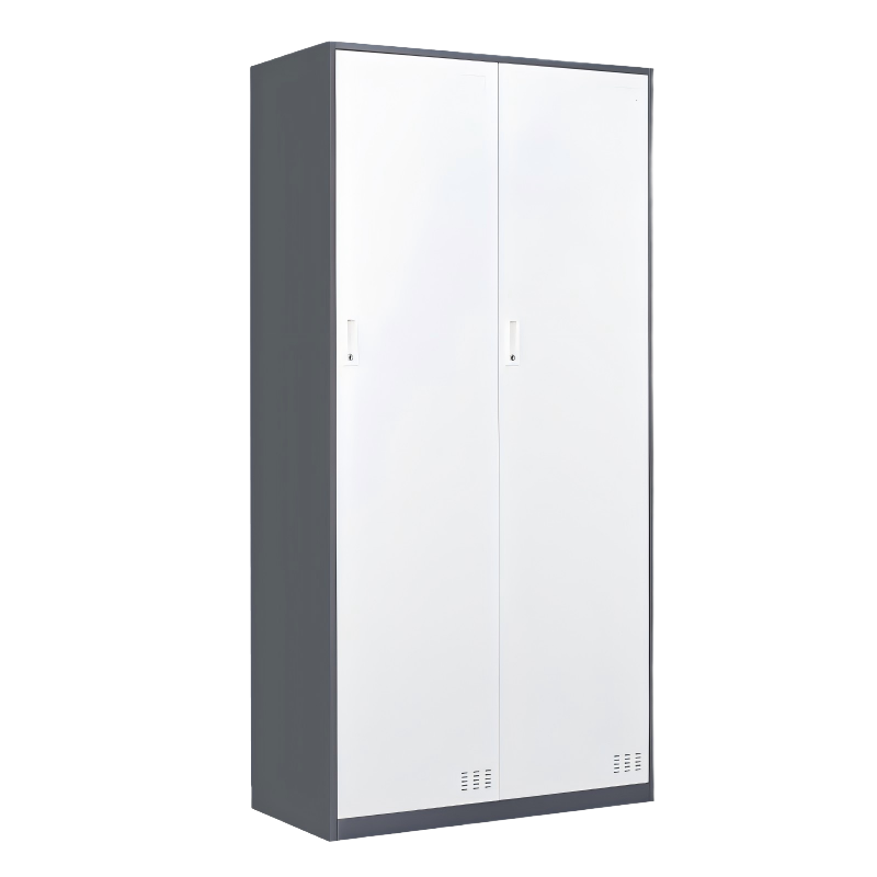 华夏京铁城 灰白套色二门更衣柜 1850*900*400mm 台