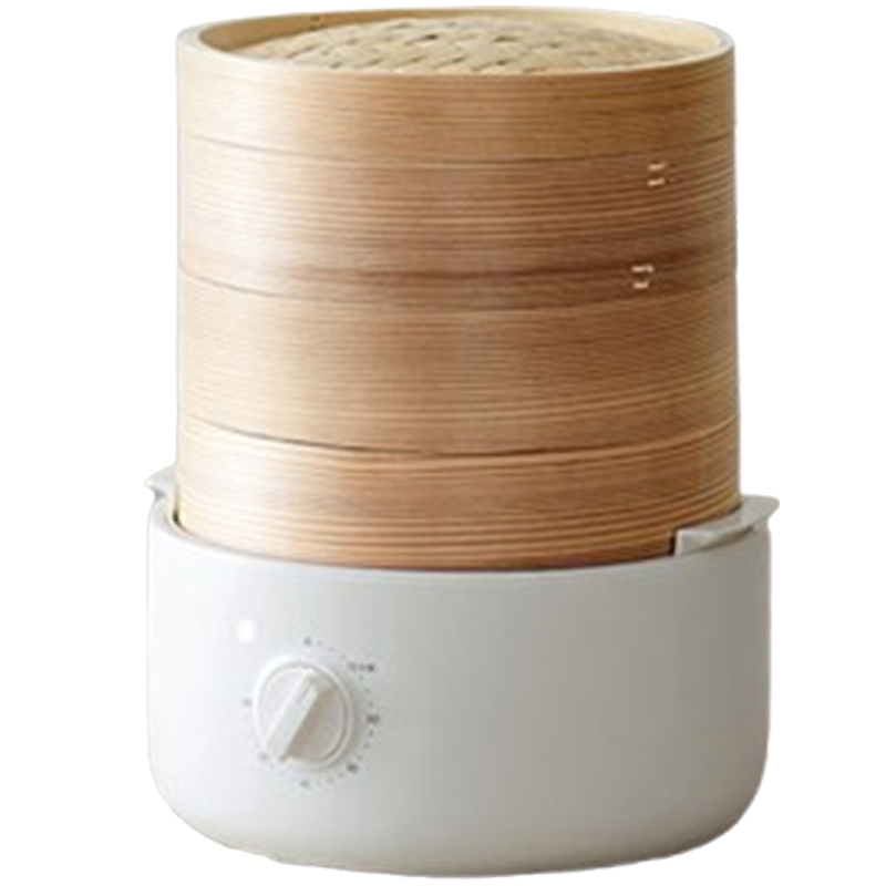 olayks电蒸锅3层迷你小型竹子蒸笼蒸锅OLK-03-02