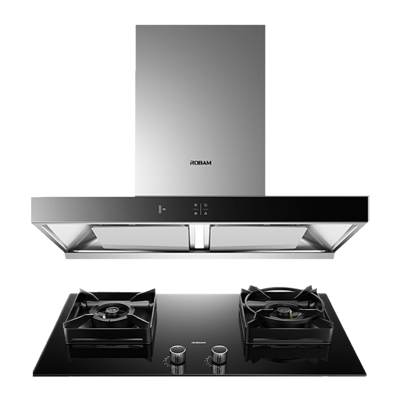 老板(ROBAM)欧式烟灶套餐 新升级23m³油烟机灶具套装 烟灶套装 烟机灶具 60X2S+37B7X(天然气)