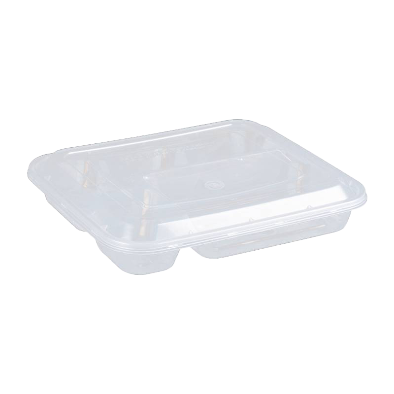 金桂昊 一次性餐盒 分体五格1000ml透明 个