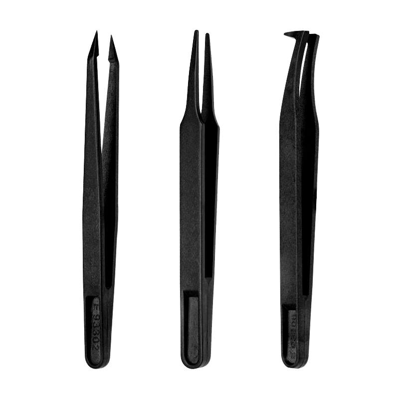 得力(deli) 防静电镊子3件套 弯头镊子+平头镊子+尖头镊子 DL396003F 单位/套