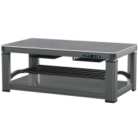 焱魔方T10轻移动取暖桌1.5米带电磁炉语音自然说双升降烤火桌电烤火炉取暖桌长方形电暖炉家用多功能电暖桌烤火茶几电烤火炉