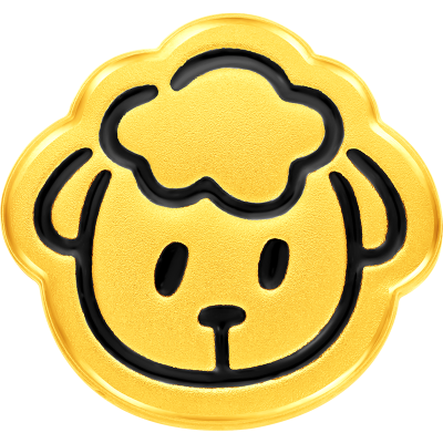 周大福十二生肖萌趣Q版简笔画足金黄金转运珠吊坠多款礼物R38503-R38514