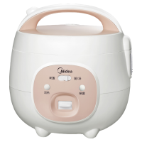 美的(Midea)电饭煲家用黑晶不粘锅内胆迷你小容量1.6L煮粥宿舍小型老式电饭锅MB-YN161[机械款]一键快煮
