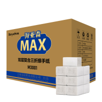 海亚森M3010 乳霜云柔原生木浆抽纸3层 130抽/包 6包/提