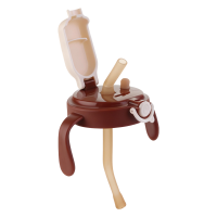 (白色直饮杯盖+弯管+空心吸嘴)适配世喜7.2厘米大口径奶瓶配件杯盖套装