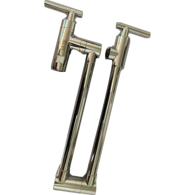 数铁铜入墙式单冷厨房折叠式万向旋转水龙头63CM通用型个