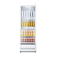 [自营]美的冰箱318展示柜冷藏保鲜柜风冷立式单门酒水饮料柜蛋糕柜鲜花柜水果便利店冰箱冰柜SC-318GM(E)白色