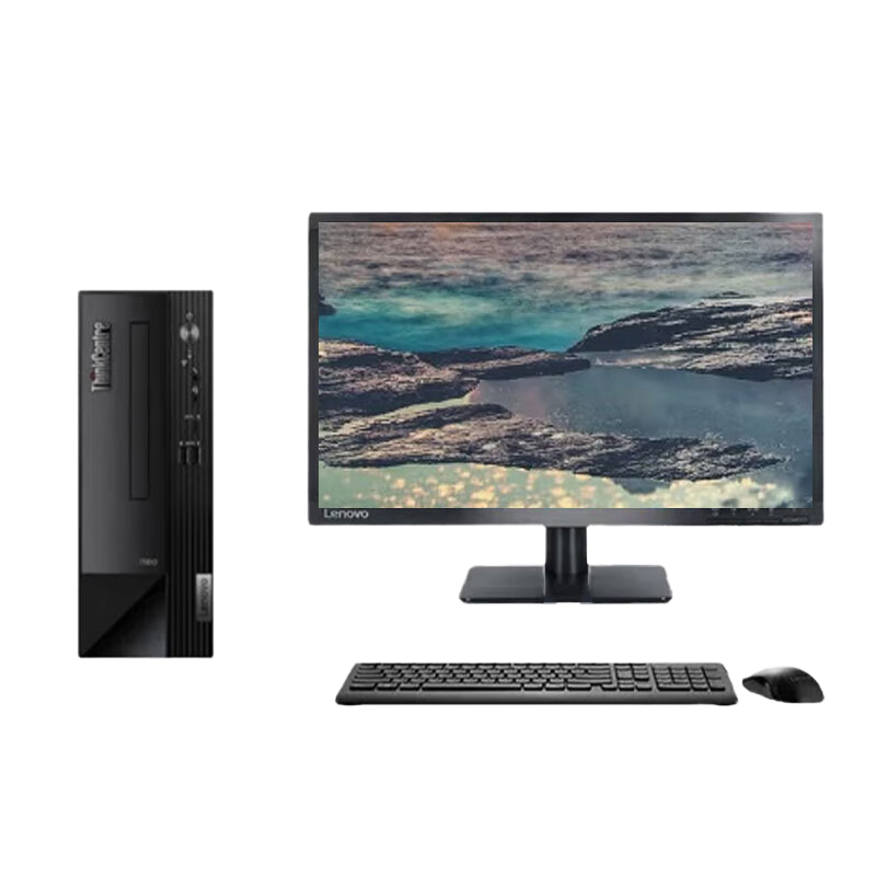 联想Thinkpad ThinkCentre neo S500 台式机电脑整机(含键鼠) 定制:I5-13400 32G内存 512G固态 配23.8英寸显示器