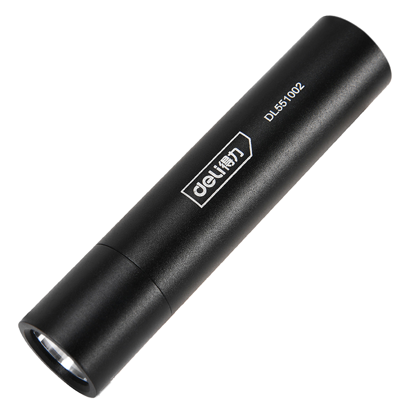得力(deli)手电筒迷你(黑) 充电式100lm500mAh DL551002 单位/个