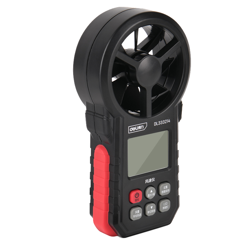 得力(deli) 高精度风速仪便携式数字风温测量仪测试仪测风仪 DL333214 单位/个