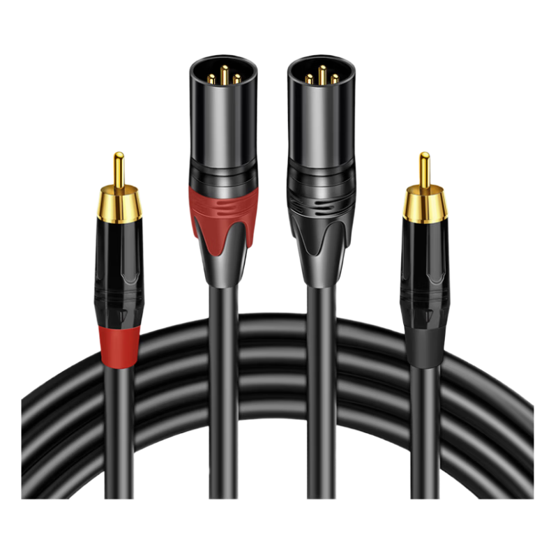 北山雀双莲花头公转双卡依公音频线10米 BSQ-K819